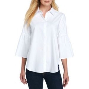 New Directions bell sleeve button down size M